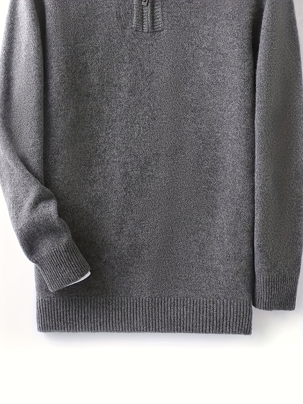 Męski sweter z suwakiem 100% Wełna