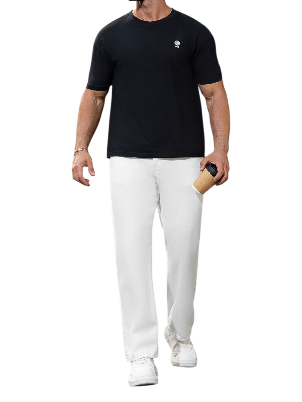 Białe jeansy męskie