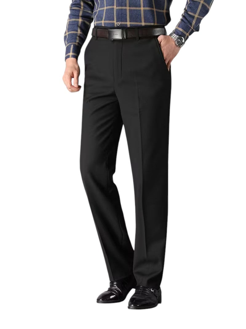 Wełniane spodnie męskie regular