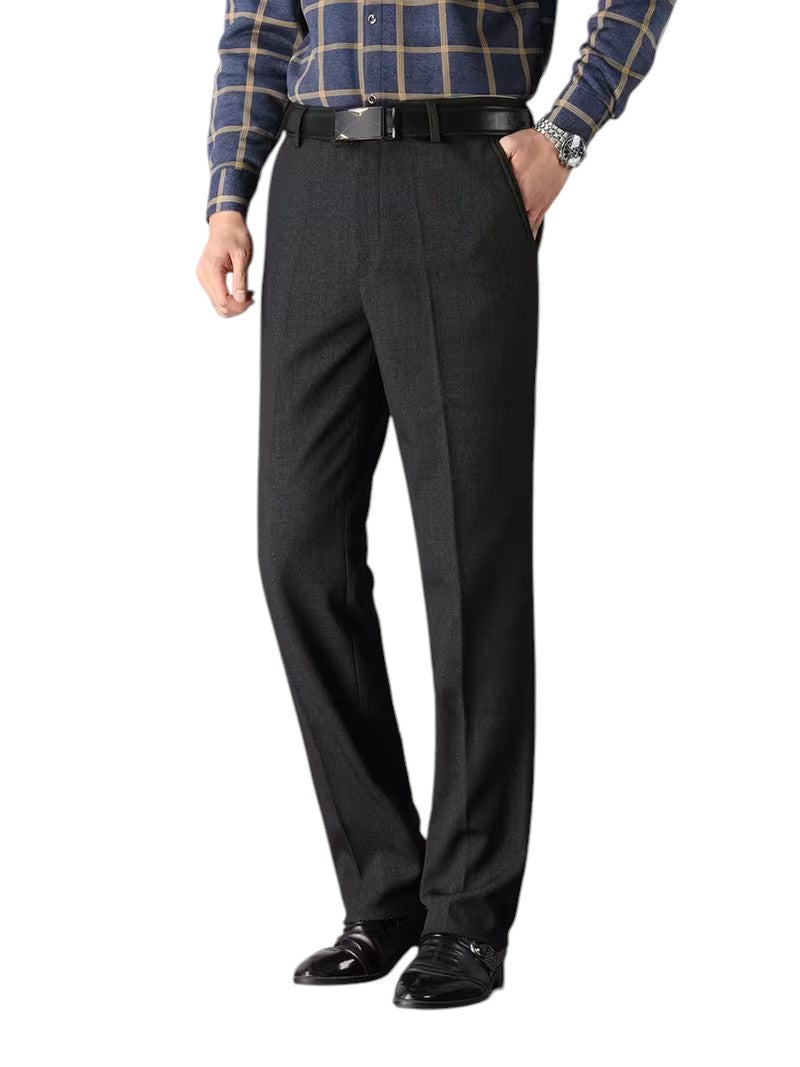 Wełniane spodnie męskie regular